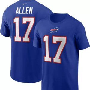 NFl Buffalo Bills Josh Allen #17 The Nike tee T -shirt Blue Red